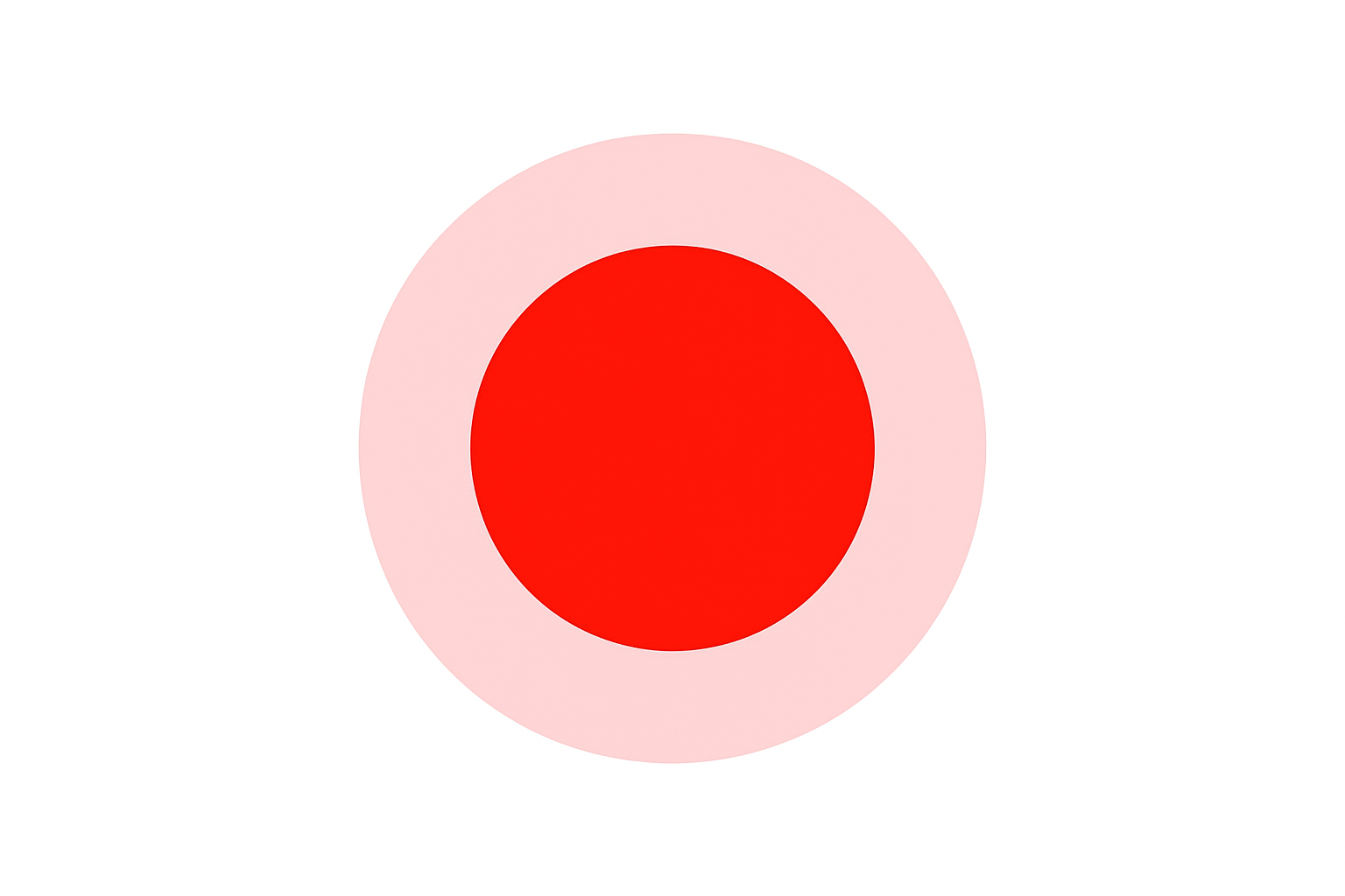 Good, but make the inner red circle a bit bigger. Also around all the red the color is broken white, make it as white as possible